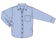 Langärmeliges Herrenoberhemd RUSSELL COLLECTION- OXFORD BLUE