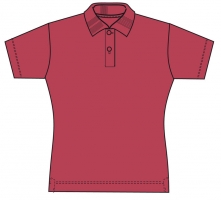 Damenpoloshirt JERZEES COLOURS- RED