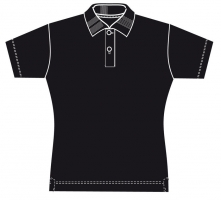 Damenpoloshirt JERZEES COLOURS- BLACK