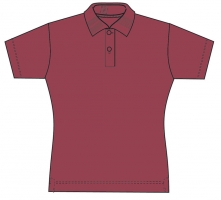 Robustes Poloshirt Damen JERZEES COLOURS-CLASSIC RED