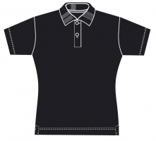 Robustes Poloshirt Damen JERZEES COLOURS- BLACK