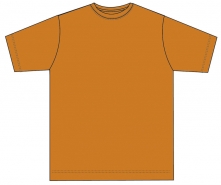 Shirt 180 runder Ausschnitt JERZEES COLOURS- ORANGE