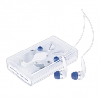 Earphone mit 2 Paar Ersatz-Earbuds und Kabelaufroller