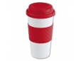 Kaffeebecher rot <br />doppelwandig