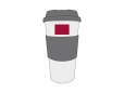 Kaffeebecher rot <br />doppelwandig
