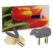 Steckfiguren-Karte Ostern - Hase