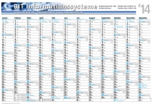 Posterkalender Medium 4-farbig