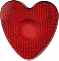 Blinkleuchte 'Heart' aus Kunststoff