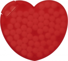 Pfefferminzbonbons 'Heart' aus Kunststoff
