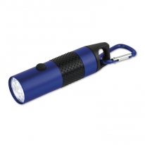 ROCKY - 6 LED-Leuchte mit Karabiner blau