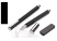 TROIKA Tintenroller mit Stylusaufsatz BLACK IS BEAUTIFUL