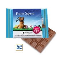 Ritter SPORT 100g in der Werbebanderole