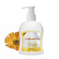 300 ml PET Spender transp. - Handbalsam "Ringelblume - Aloe Vera" - Body Label (VS & RS) (VS & RS)