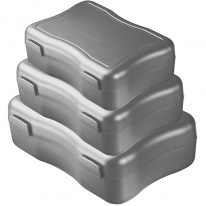 Brotzeitdosen "Wave", 3er Set