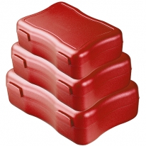 Brotzeitdosen "Wave", 3er Set