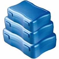 Brotzeitdosen "Wave", 3er Set