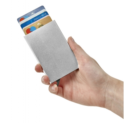 Kartenhalter 'Stock' mit RFID-Schutz aus Aluminium