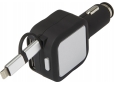 USB-KFZ-Ladestecker 'Square' aus Kunststoff