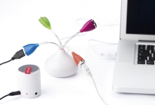 USB-Hub 'Retro' aus ABS-Kunststoff