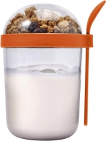 Joghurt und Müsli Becher 'On the way' aus Kunststoff