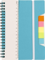 Notizbuch 'Lineal' mit Ringbindung