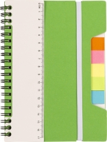 Notizbuch 'Lineal' mit Ringbindung